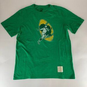 Green Bay Packers NFL Green Retro Sport Short Sleeve Crewneck Shirt Mens Medium